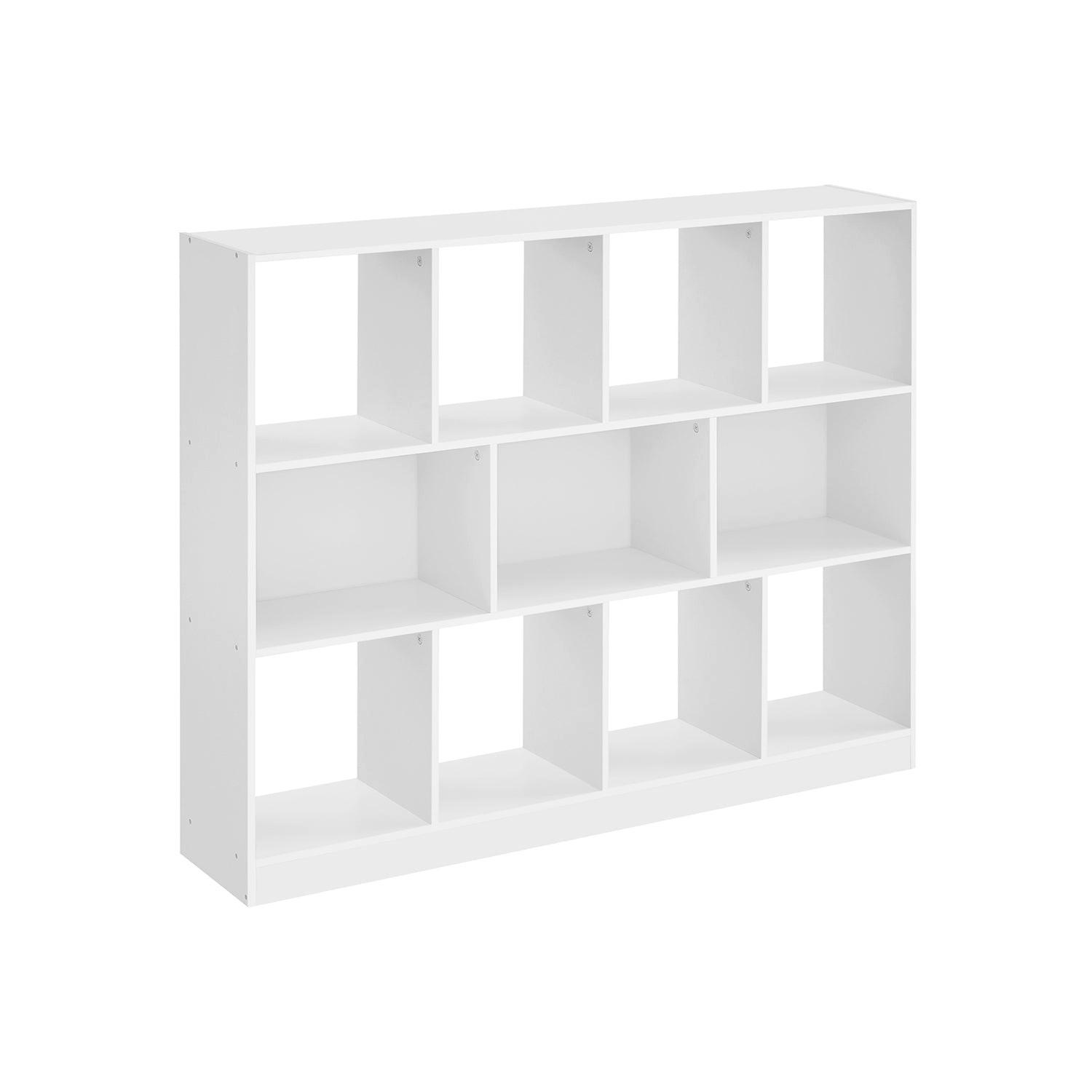 Hansiro Bücherregal Weiß 126x100x30 cm