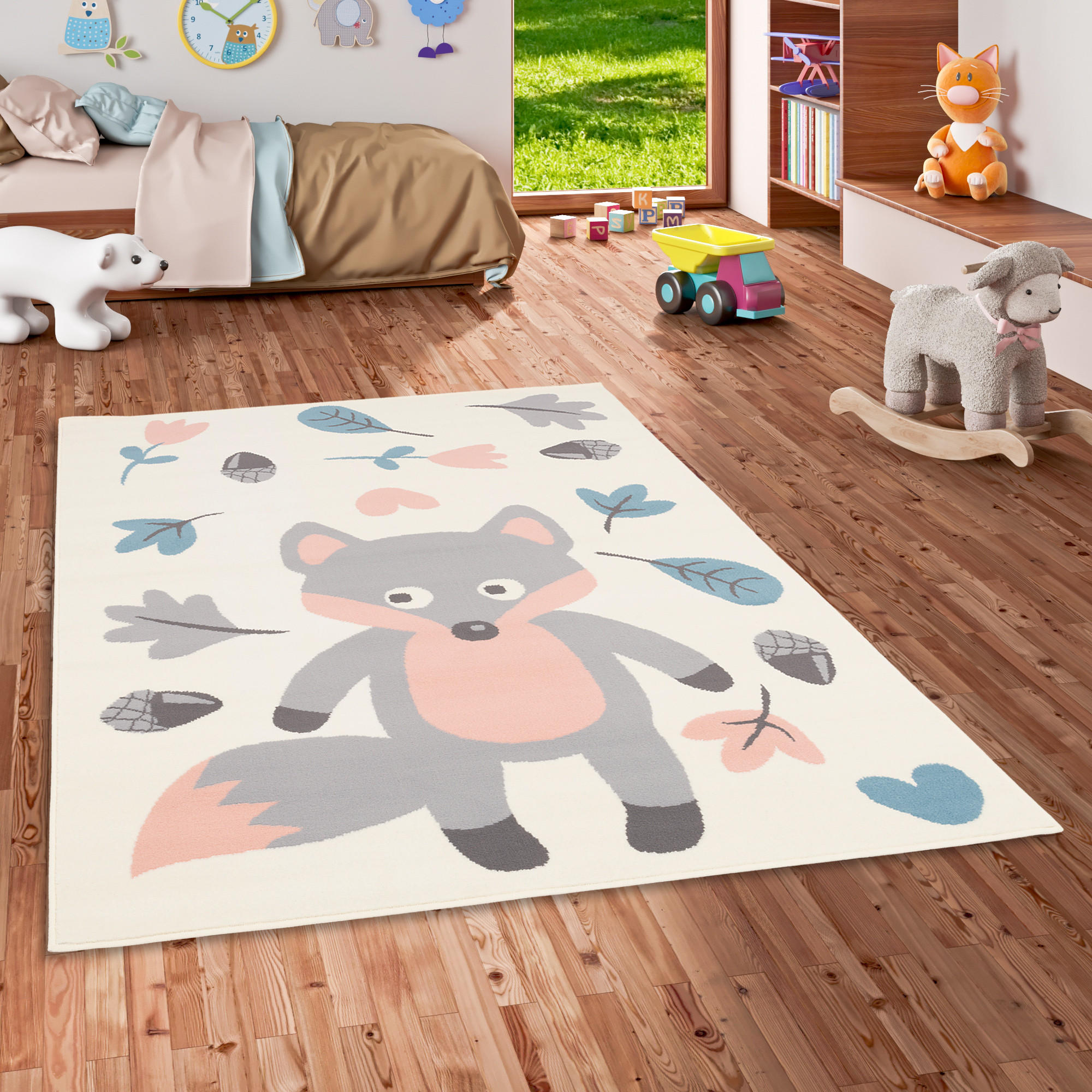 KINDERTEPPICH TRENDLINE PASTELL FUCHS - Beige, Textil (185/270cm) - Pergamon