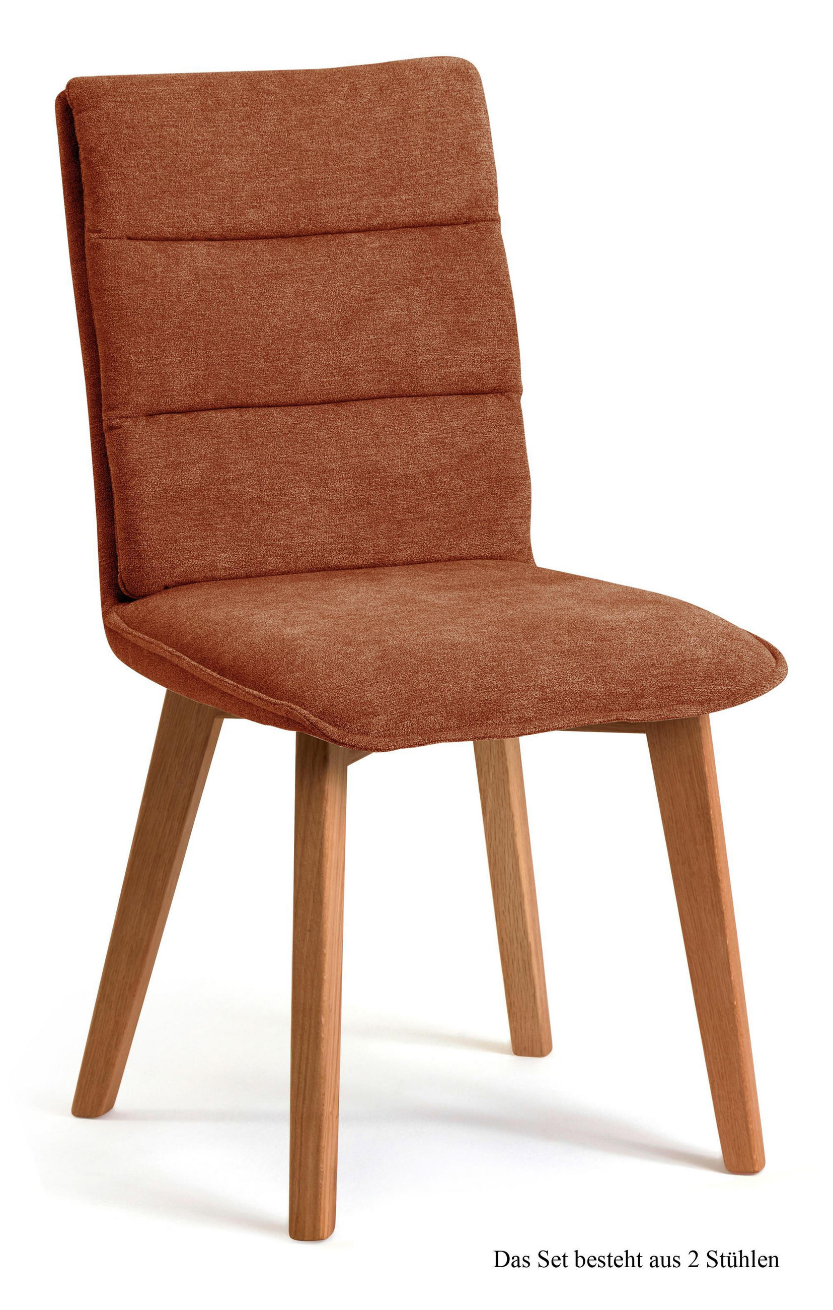ESSZIMMERSTUHL (2er-Set) Darija 47x92x60 Eiche geölt/Cognac - Cognac/Eichefarben, Kunststoff (60/92/47cm) - 58aufmkessel