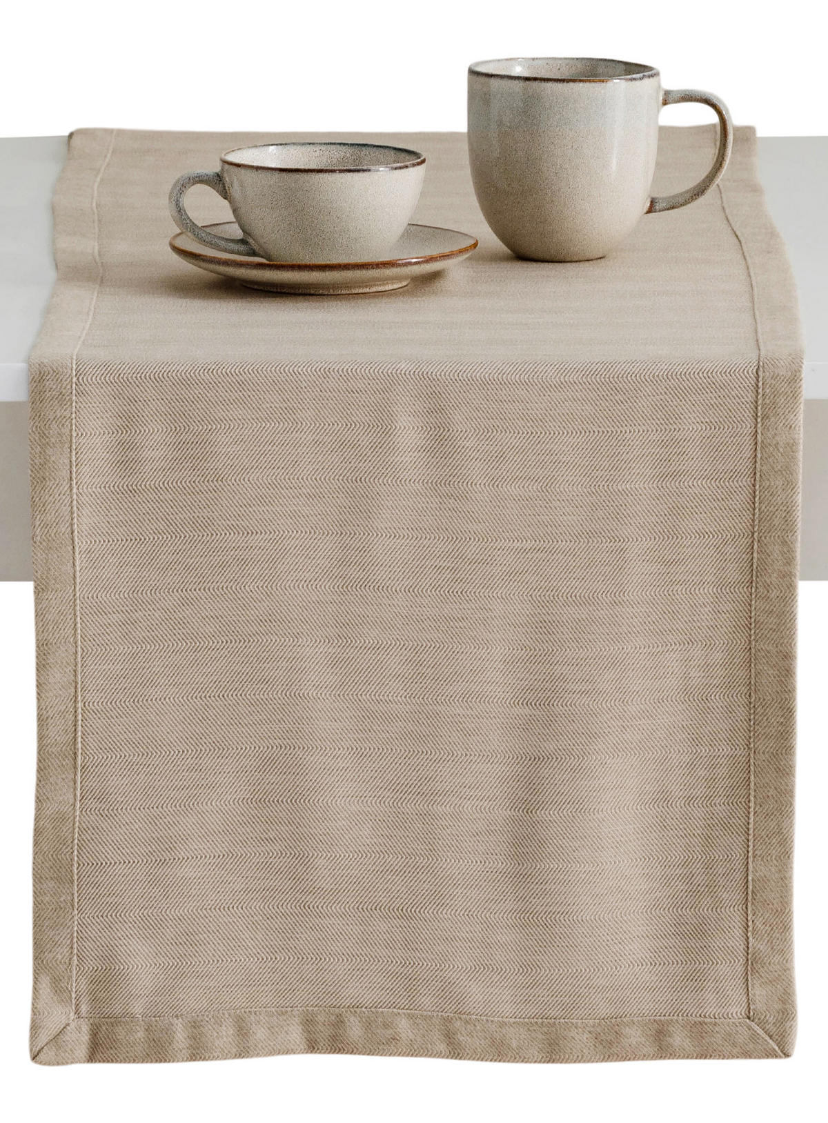 TISCHLÄUFER Loma 35x180 cm, Beige - Beige, Textil (180/35/1cm) - home&you
