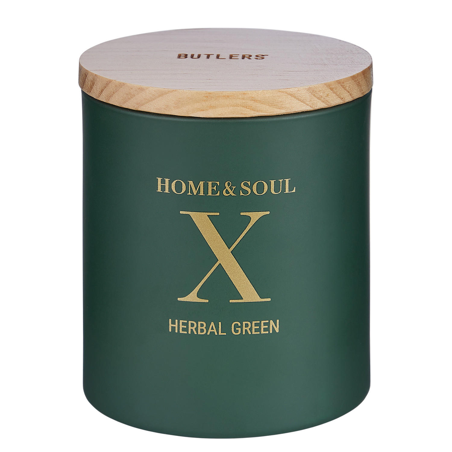 DUFTKERZE Home & Soul Herbal Green - Grün, Naturmaterialen (9cm) - Butlers