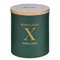 DUFTKERZE Home & Soul Herbal Green - Grün, Naturmaterialen (9cm) - Butlers