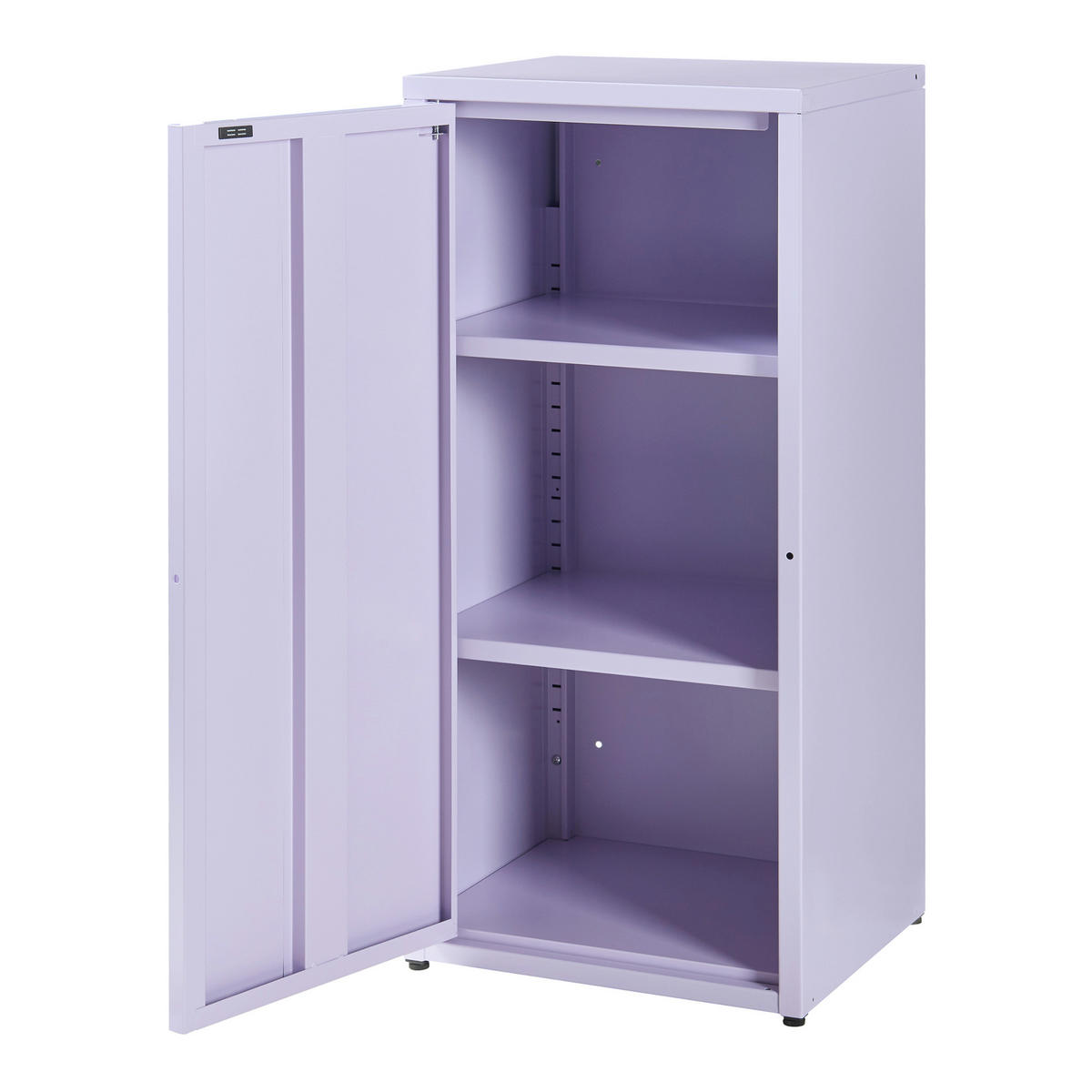 AKTENSCHRANK Burlöv - Lila, Metall (40/88/35cm) - [en.casa]