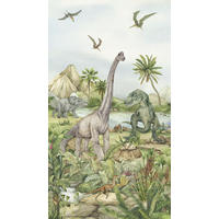 FOTOTAPETE Dinosaurier 270 x 150 cm - Grau, Papier (270/150cm) - Sanders & Sanders
