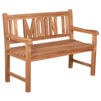 GARTENBANK Moin - Naturfarben, Holz (120/94/60cm) - Mr. Deko