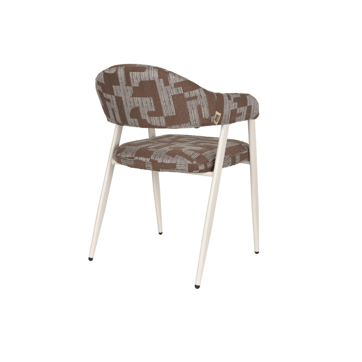 ESSZIMMERSTÜHLE Miyo Grau - 2 er Set - Beige, Metall (55/81/58cm) - Dutchbone