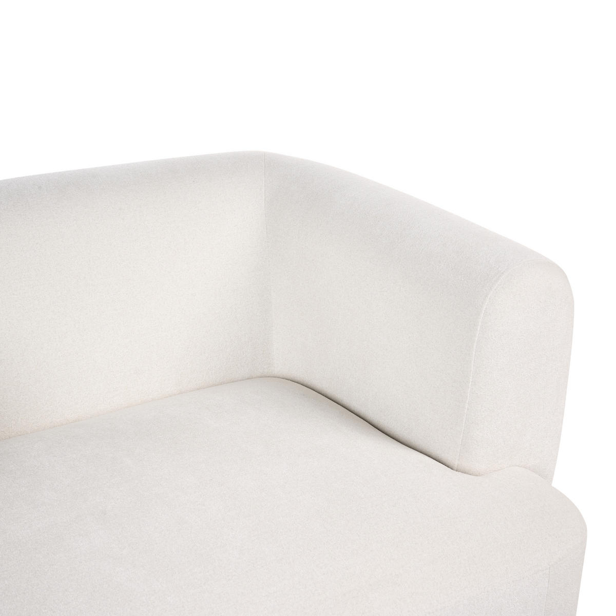 POHOVKA 3-místná Látka Bílá Hogbo - bílá, textil (180/73/93cm) - Beliani