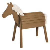 SPIELPFERD OUTDOOR Spielpferd Outdoor teak - Teakfarben, Holz (110/48cm) - Roba