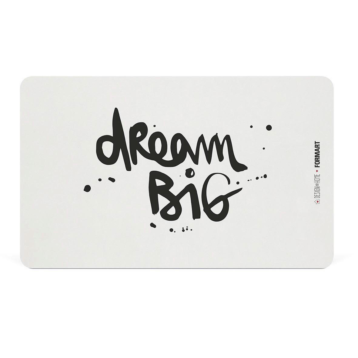 SCHNEIDEBRETT Dream Big in Schwarz/Weiß - Schwarz, Kunststoff (14.3/23.3cm) - Sonstige
