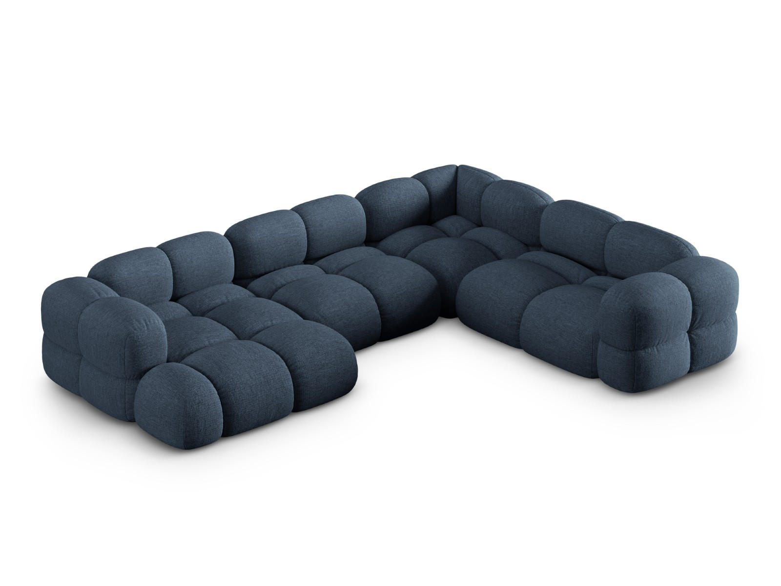 Cosmopolitan Design Panoramasofa Dunkelblau 250x68x345 cm