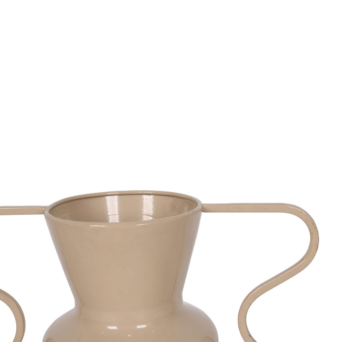 BLUMENTOPF Beige 34/28/14 - Beige, Metall (34cm) - Mobili Rebecca