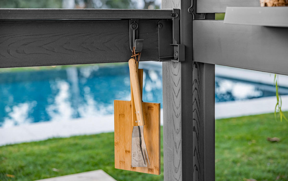 BAR-PAVILLON Signature - Grau, Kunststoff (200/238/230cm) - Keter