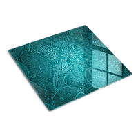 GLASPLATTE 60x52 cm Dekorationen - Blau, Glas (60/0.4/52cm) - TULUP