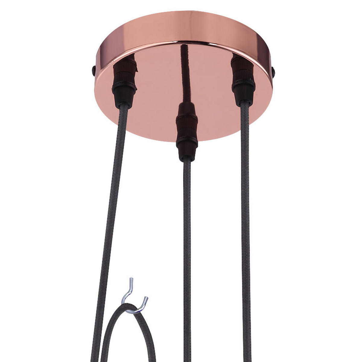 HÄNGELEUCHTE Metall Kupfer 3-flammig - Kupferfarben, Metall (11.7/11.7/200cm) - Globo Lighting