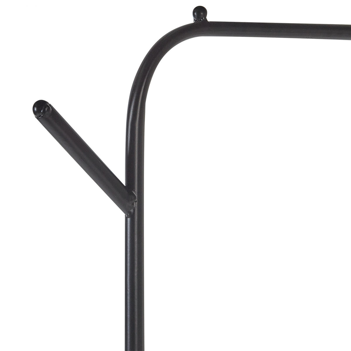 KLEIDERSTÄNDER Metall schwarz 171 cm Eureka - Schwarz, Metall (48/171/30cm) - Beliani