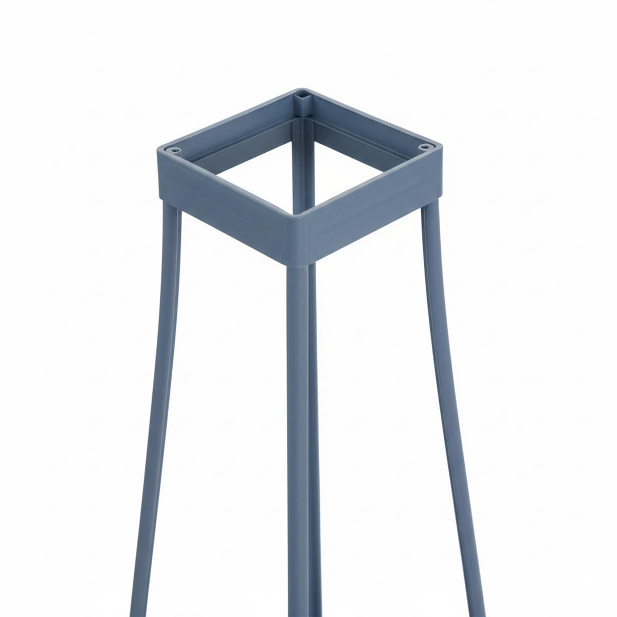 2XPFLANZKÜBEL - Grau, Kunststoff/Metall (25/145/25cm) - Relaxdays