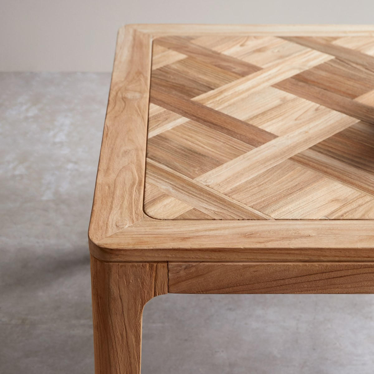 TISCH Ruth Natur aus Teak - Naturfarben, Holz (120/120/75cm) - Tikamoon