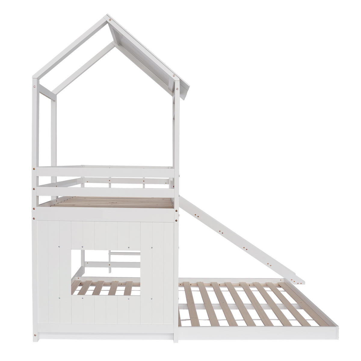 ETAGENBETT 90/200 cm + 140/200 cm Weiß - Weiß, Holz - Raumix