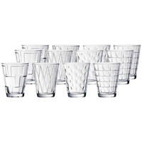 WASSERGLÄSER Dressed Up transparent 310 ml 12er Set - Transparent, Glas (0.31L) - Villeroy & Boch