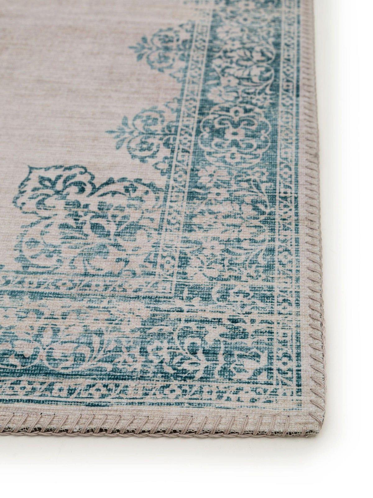 LÄUFER Laury Türkis 80x240 cm - Türkis, Textil (80/240cm) - benuta Pop