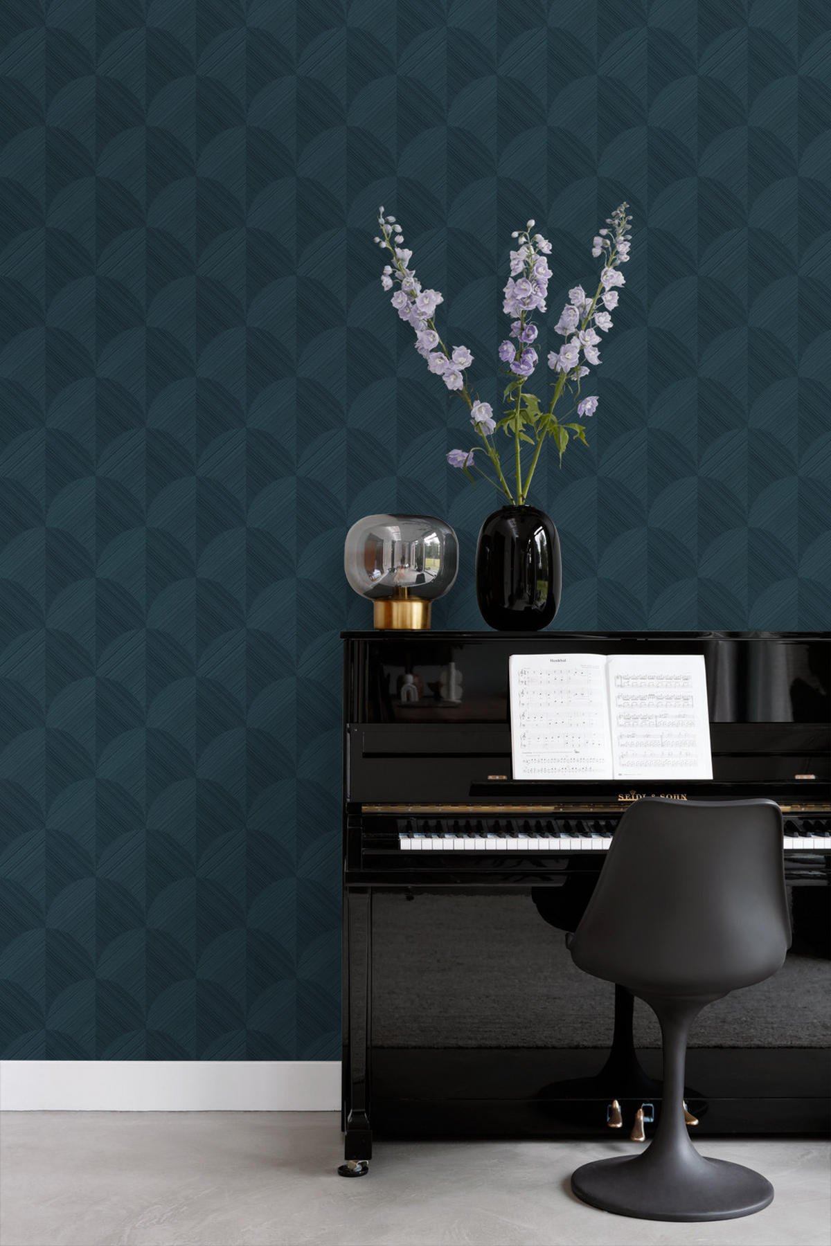 TAPETE 3D Muster 53 cm x 10.05 m - Blau, Papier (53/1000cm) - Origin Wallcoverings