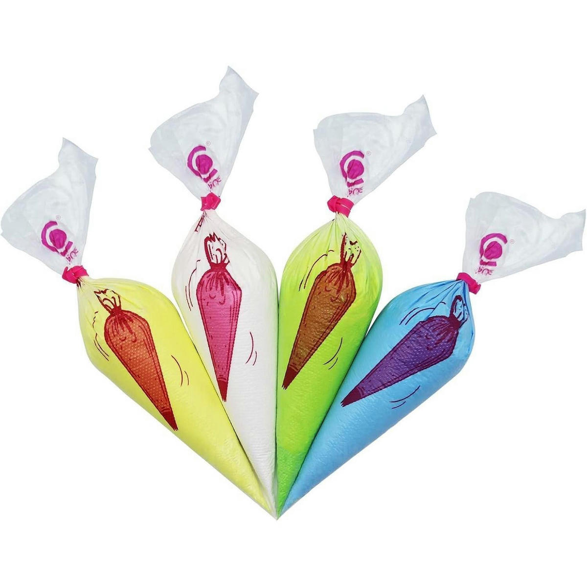 SPRITZBEUTEL 100 Stück Set 41 cm - Multicolor, Papier (21.5/33/41cm)