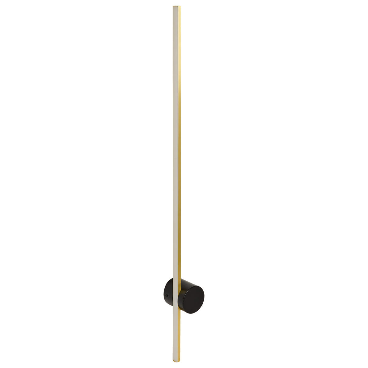LED-WANDLAMPE Gold/Schwarz Ingenio - Goldfarben/Schwarz, Metall (8/90/8cm) - Beliani