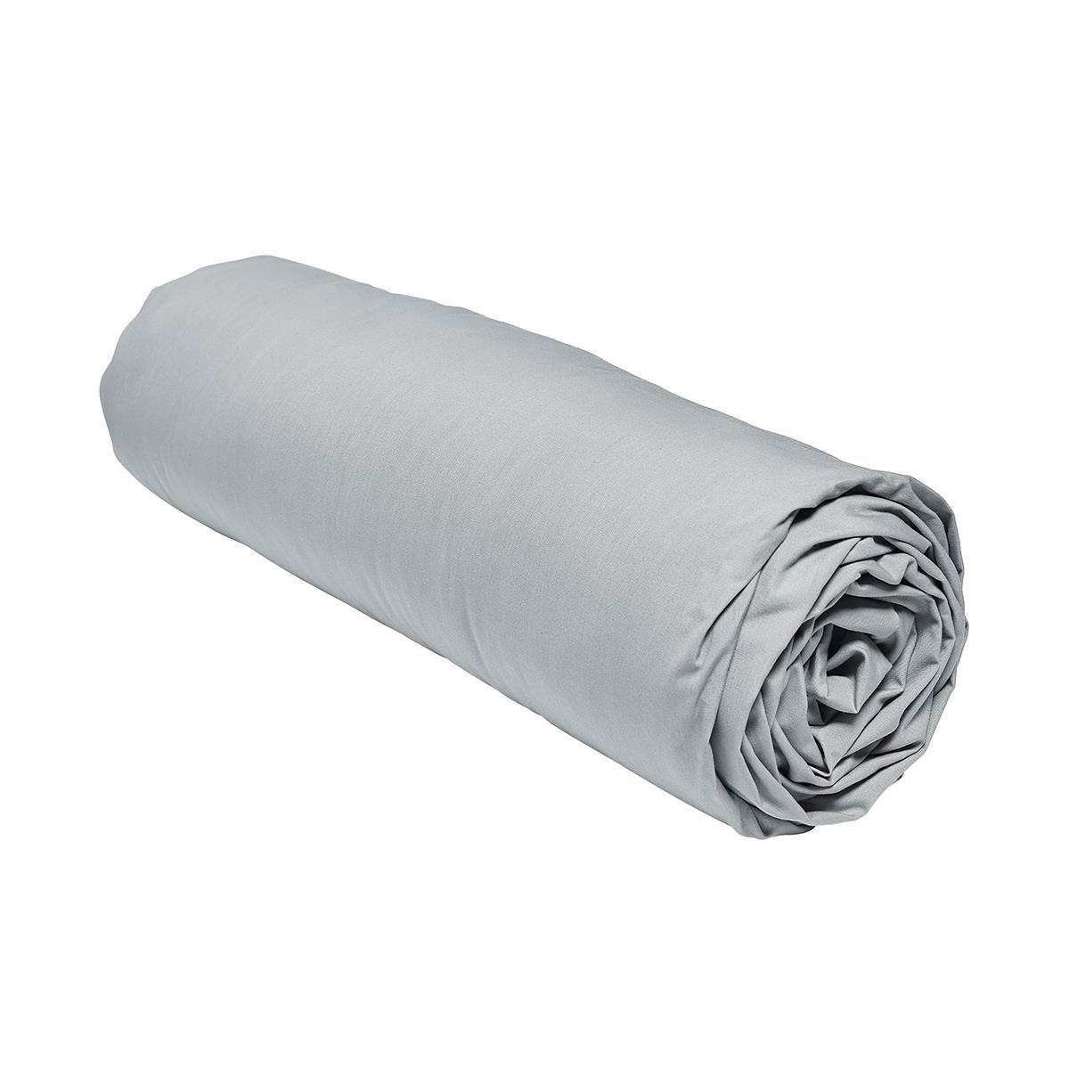 SPANNBETTLAKEN Perkal 200/140/30 cm - Grau, Naturmaterialen (140/200cm) - Today