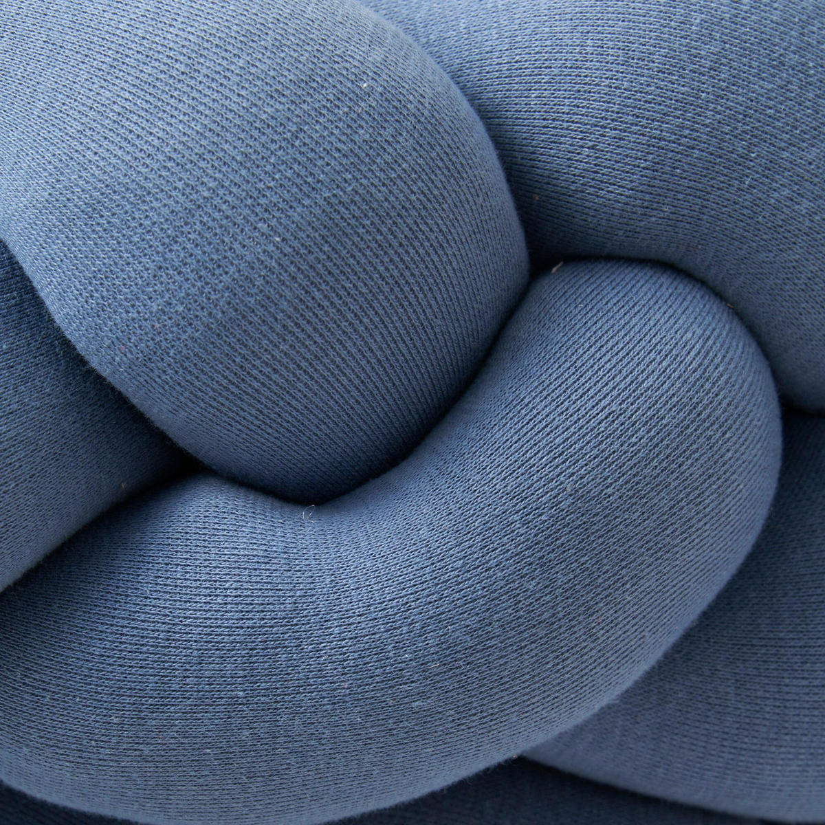 BETTSCHLANGE geflochten Blau Jersey - Blau, Textil (16/200cm) - nordic coast company