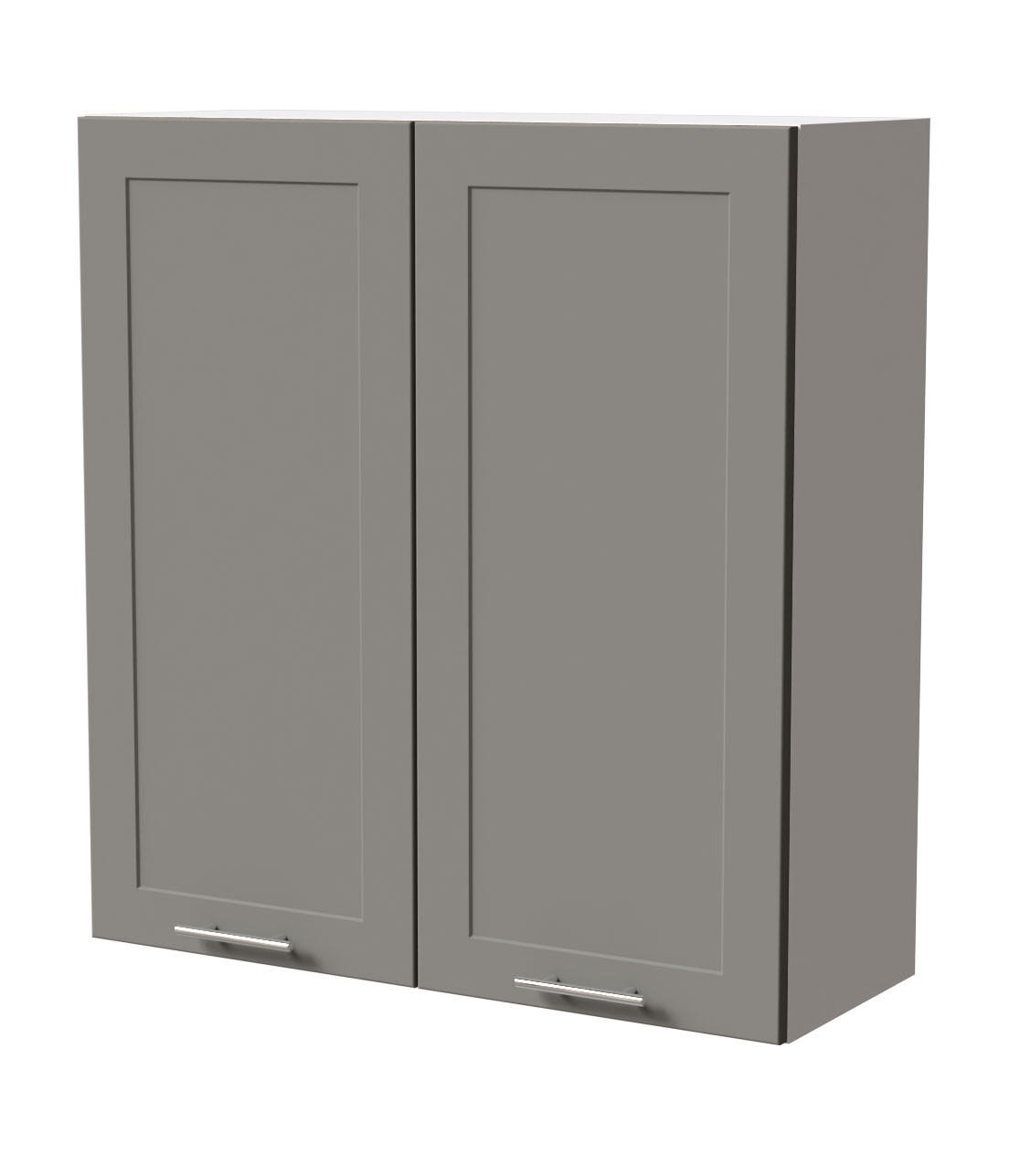 HÄNGESCHRANK Oslo W4/90 Weiß / Dust Grey Matt 90 / 32,5 / 96cm - Weiß/Grau, Holz/Holzwerkstoff (90/96/32.5cm) - Feldmann-Wohnen