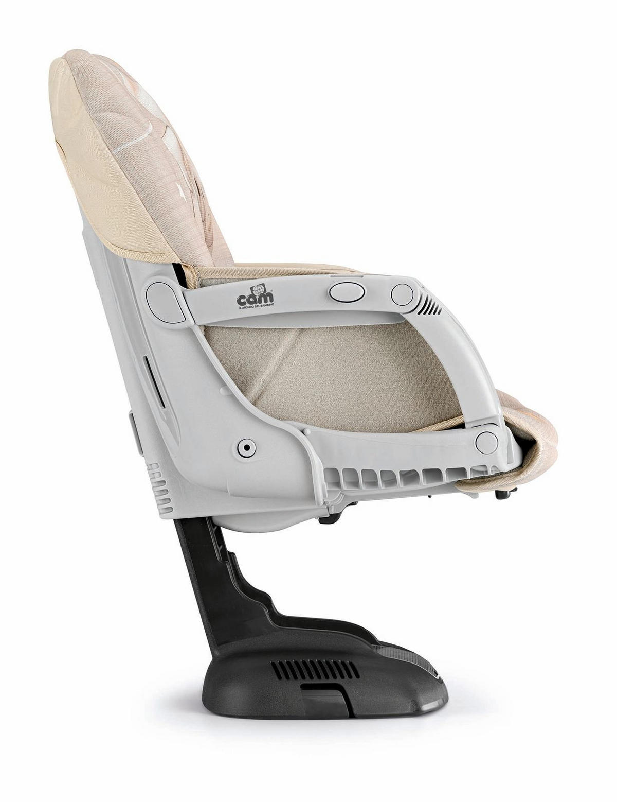 KINDER-SITZERHÖHUNG Idea - Beige, Kunststoff/Textil (36/52/50cm) - Cam il Mondo del Bambino S.p.A.