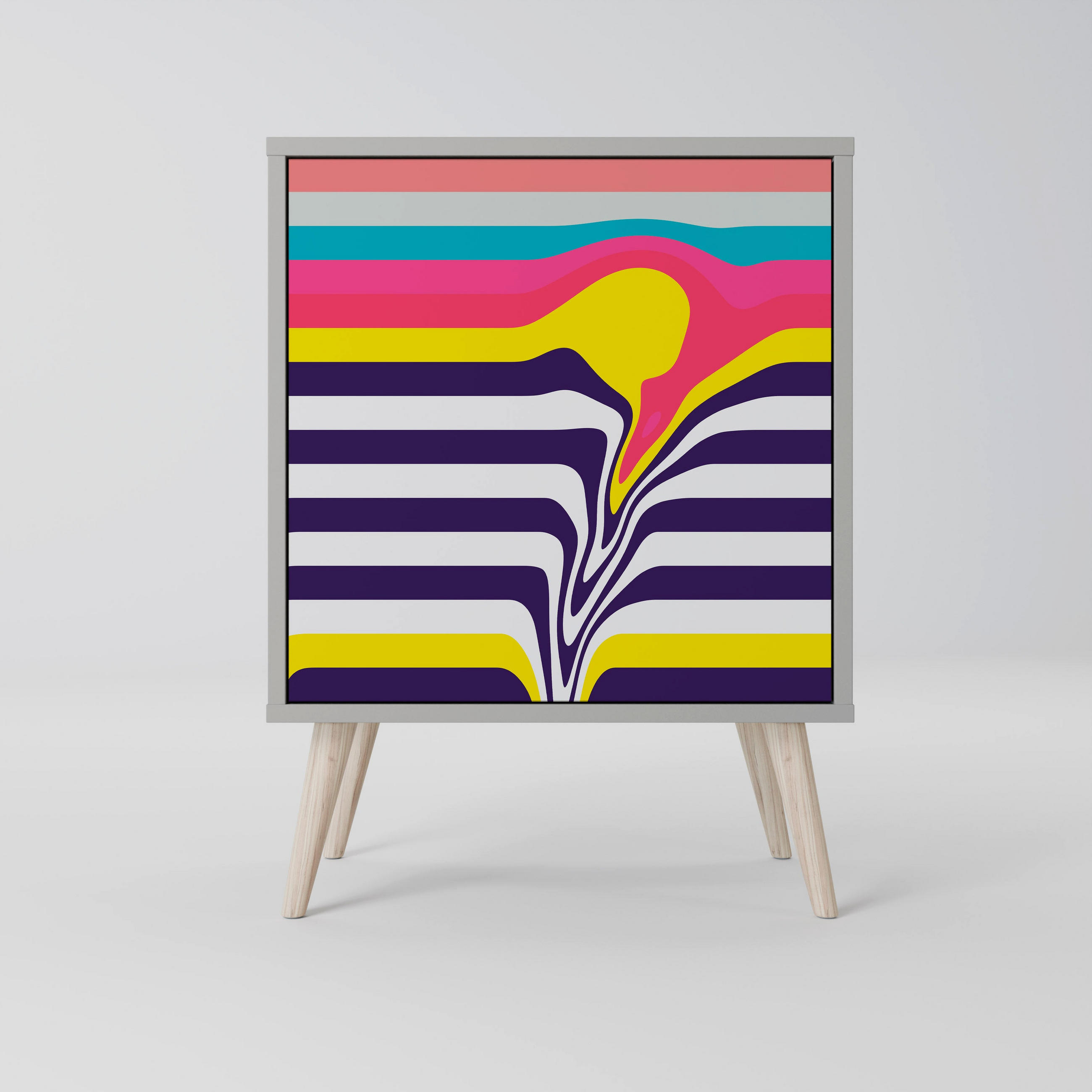 SpaceRebels Sideboard Grau 57.5x77.5x42 cm