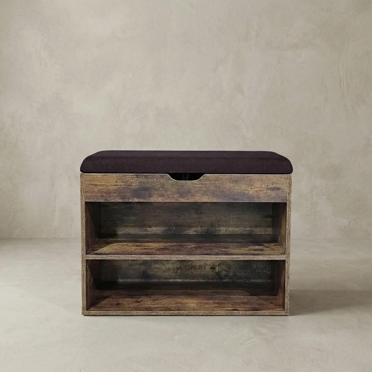 SCHUHREGAL Vault 60/30/47 cm - Dunkelbraun, Holzwerkstoff (30/47/60cm) - BOXIMO