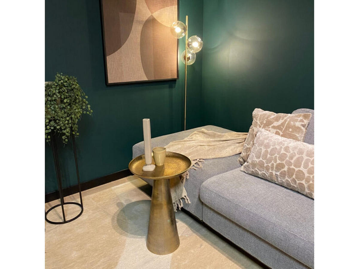 COUCHTISCH Florence Aluminium 40 cm / 40 cm Gold - Goldfarben, Holz (40/40/60cm)