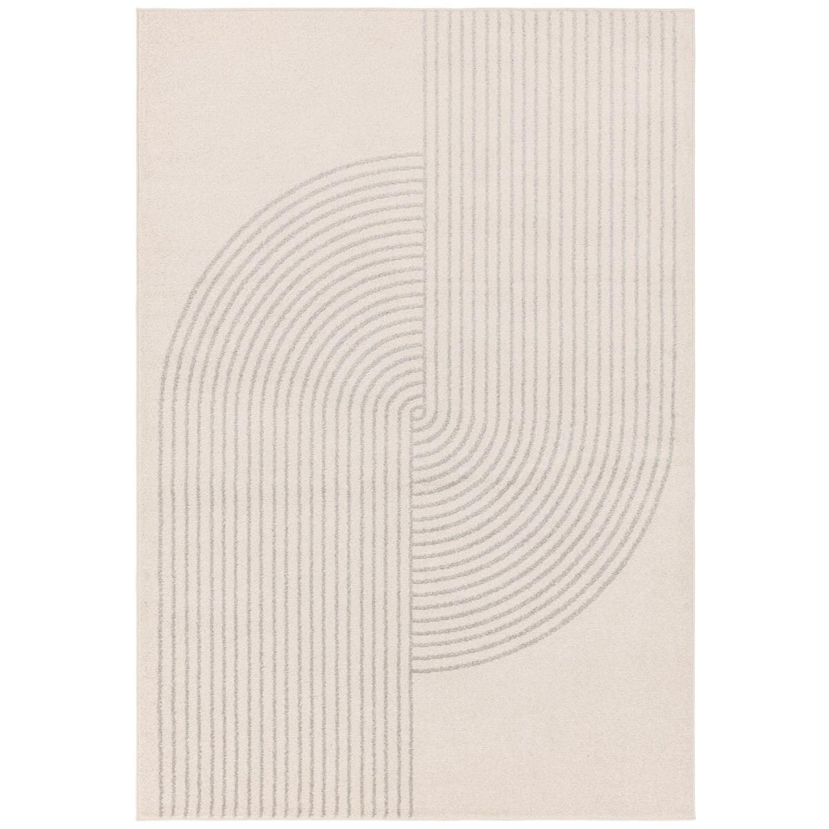 TEPPICH Moderner flachgewebter ARCHY Beige 120 x 170 cm - Beige, Textil (120/170cm) - Novatrend