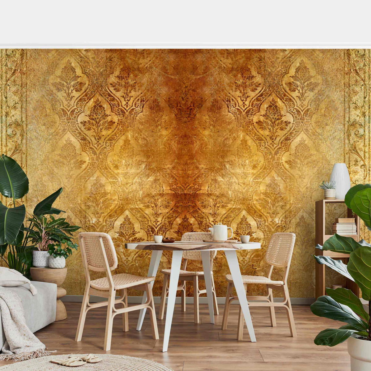 FOTOTAPETE The 7 Virtues - Faith 288/190 cm - Goldfarben, Papier (288/190cm) - Bilderwelten