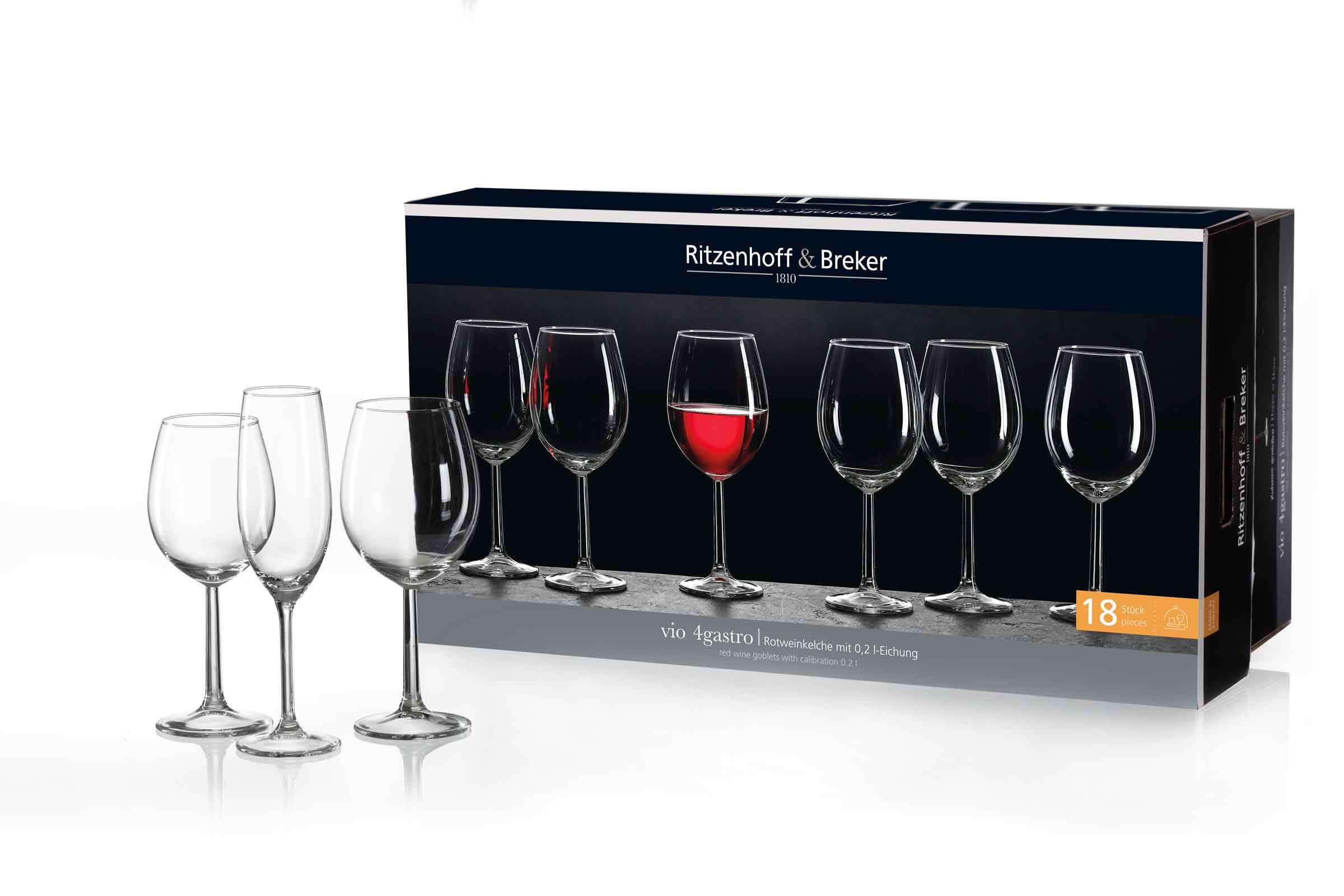 Thumbnail - Ritzenhoff Breker Rotweingläser, Transparent, Glas, Essen & Trinken, Gläser, Weingläser