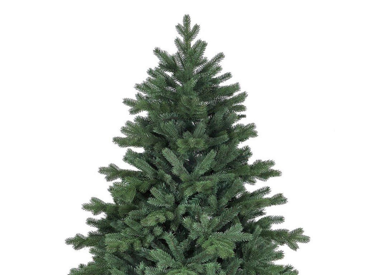 WEIHNACHTSBAUM künstlicher 150 cm, POLAR RED II, mit 133-teiligem Weihnachtsbaumschmuck, inkl. Metallständer und Aufbewahrungsbox - Rot/Silberfarben, Kunststoff/Metall (104/150cm) - LAALU
