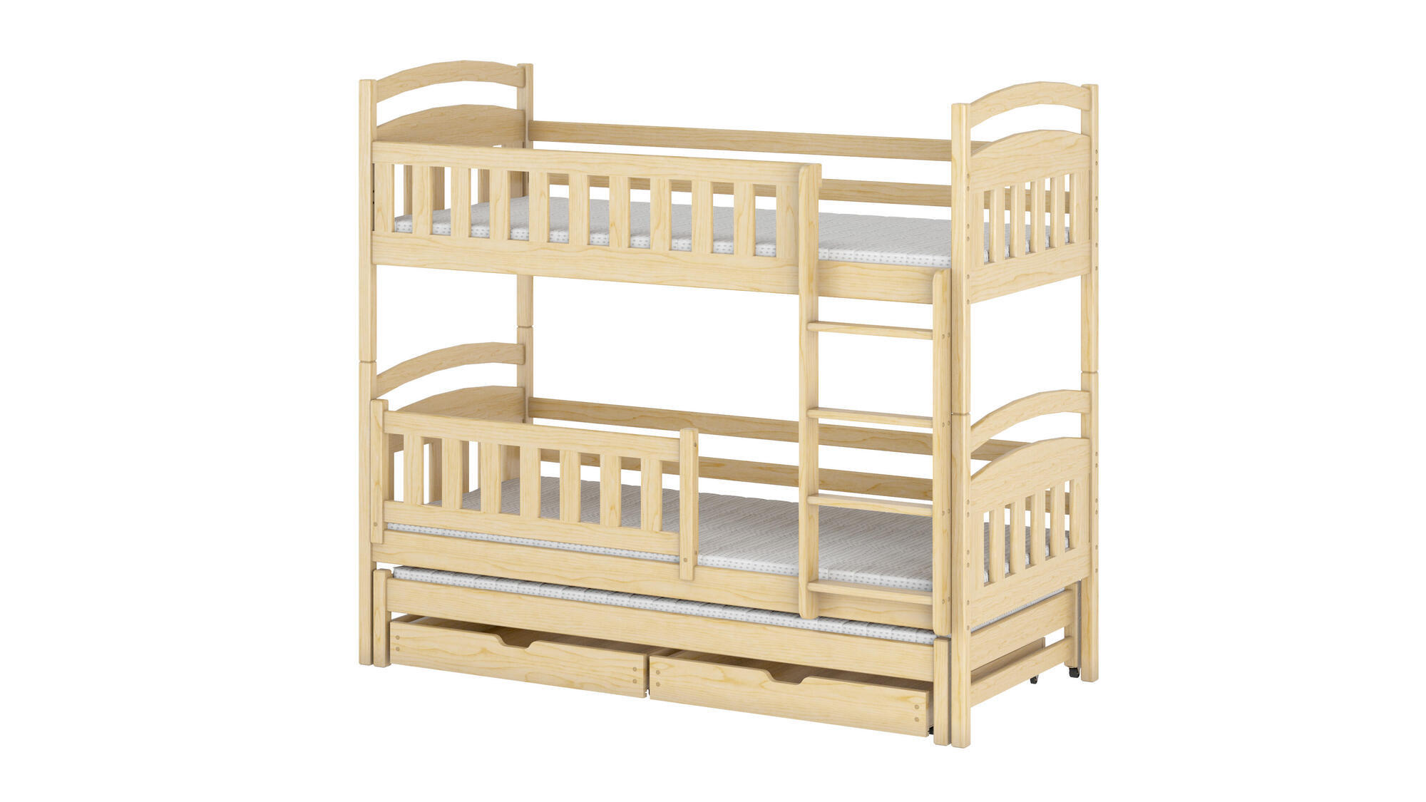 ETAGENBETT BLANKA Beige 96x208x164 cm - Beige, Holz - FURNLUX