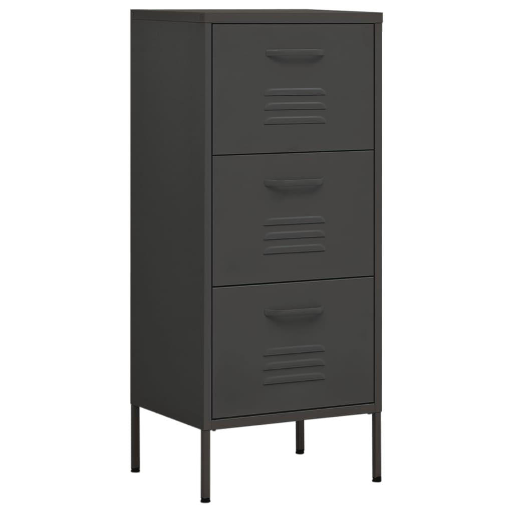 vidaXL Lagerschrank Anthrazit 42.5x101.5x35 cm
