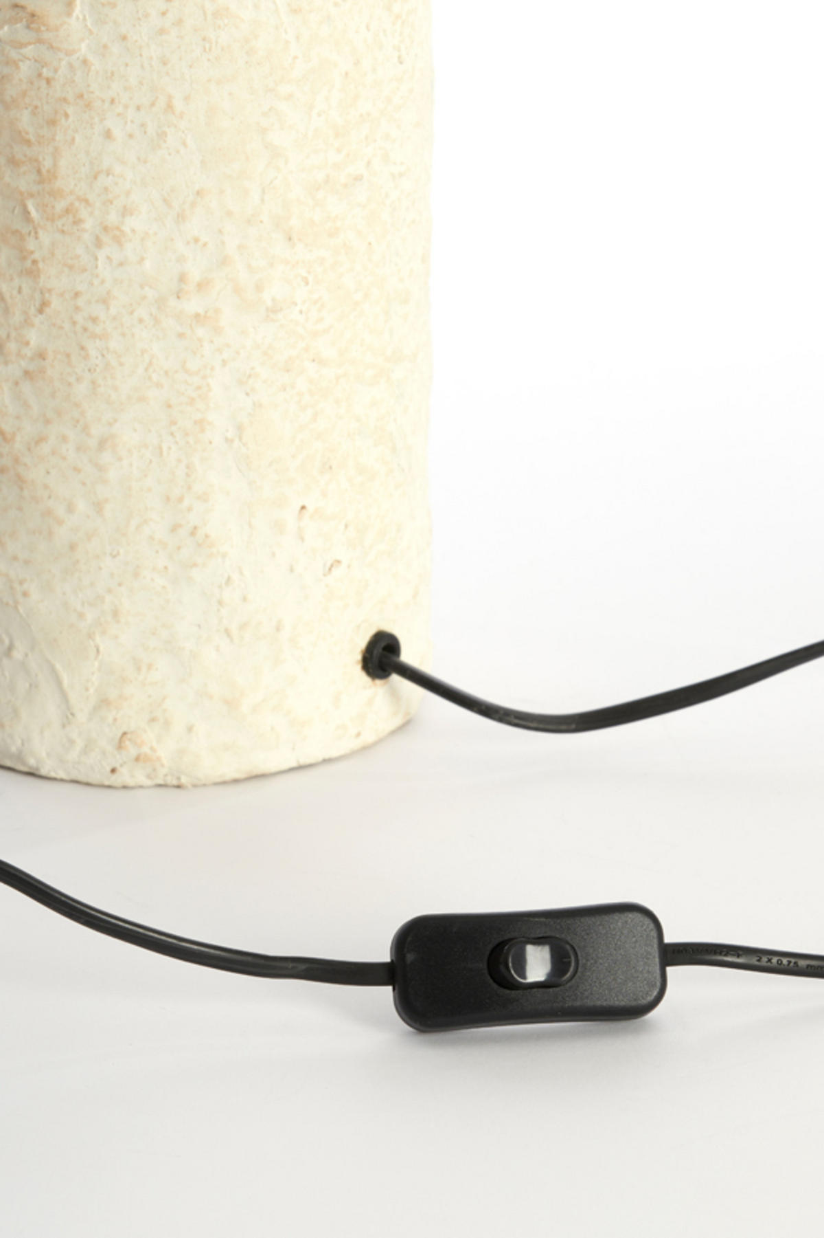 TISCHLAMPE Qazu Braun Ø30/48 cm - Creme, Papier (30/30/48cm) - Light & Living