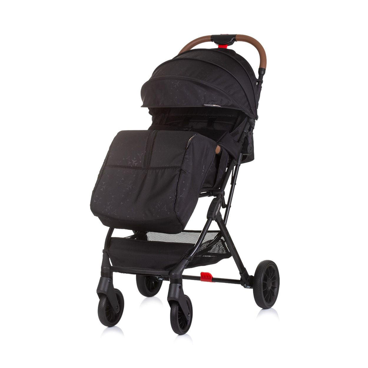 BUGGY Fantasy klappbar schwarz 5-Punkt-Gurt Fußabdeckung Hinterradbremse - Schwarz, Metall (80/89/110cm) - Chipolino