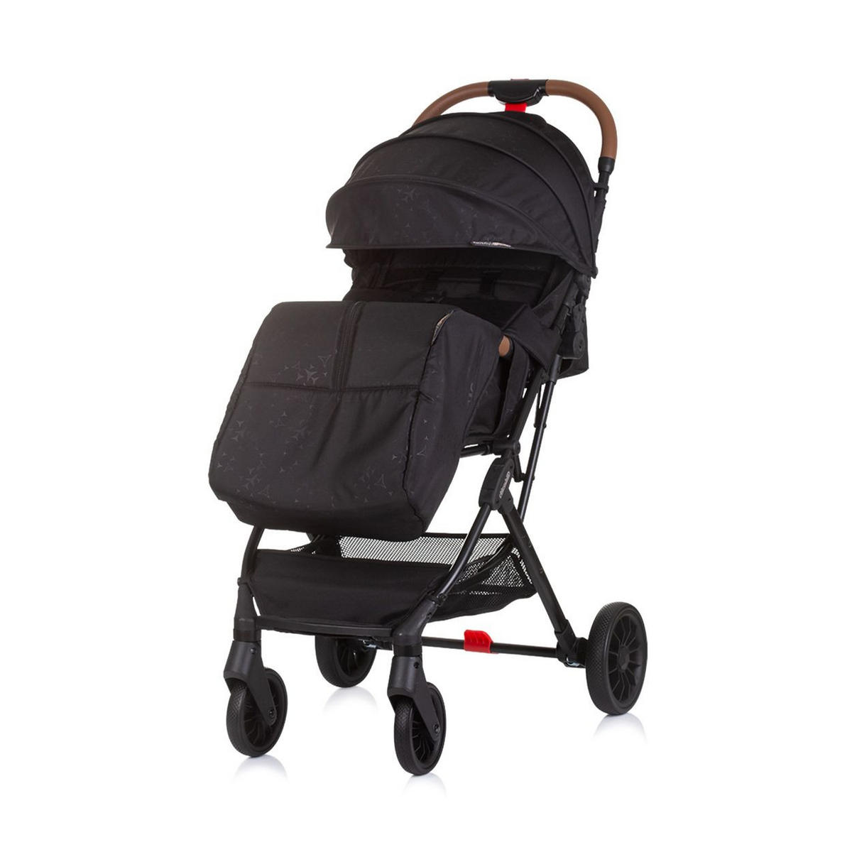 BUGGY Fantasy klappbar schwarz 5-Punkt-Gurt Fußabdeckung Hinterradbremse - Schwarz, Metall (80/89/110cm) - Chipolino