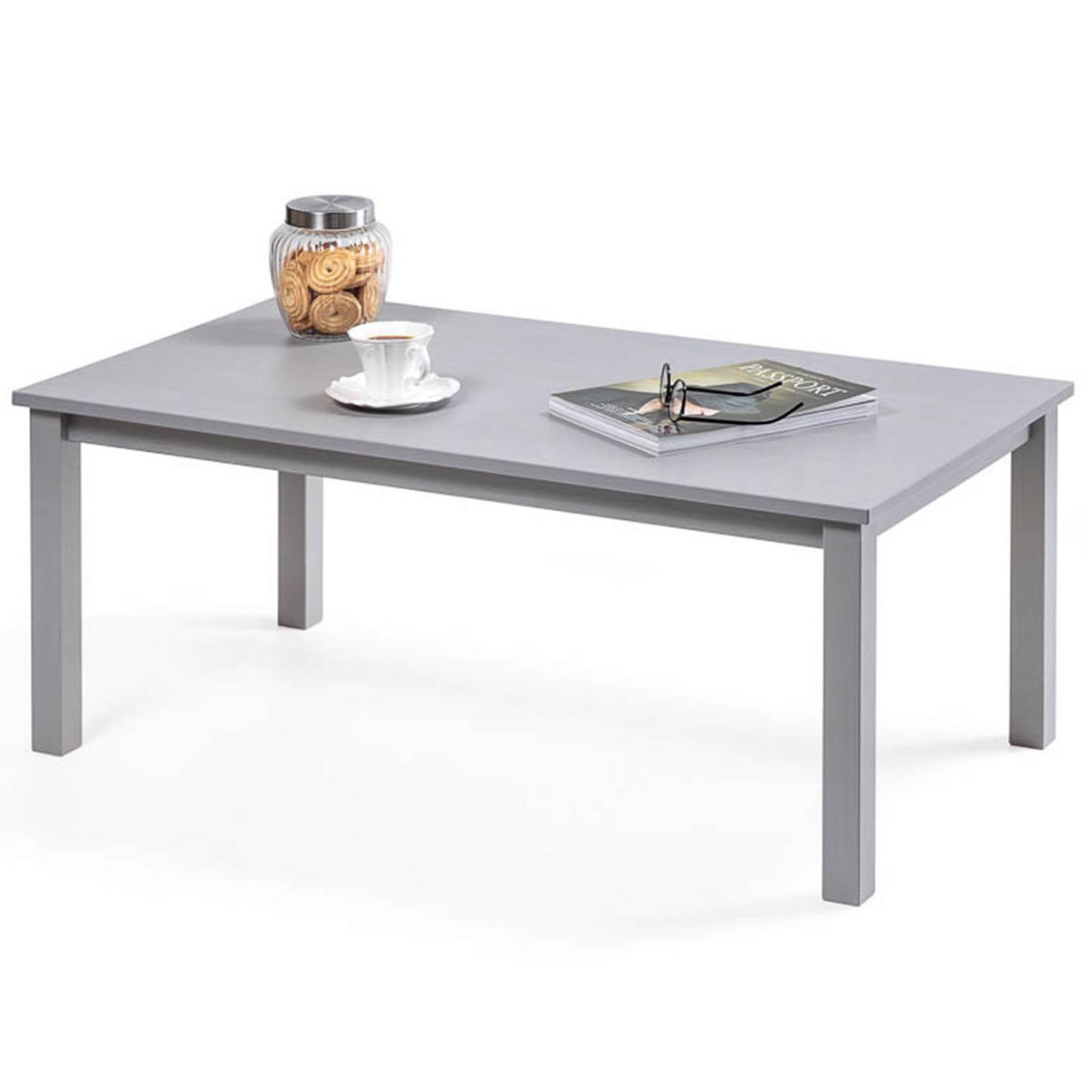 COUCHTISCH Massivholz 60/110/45 cm - Grau, Holz (60/110/45cm) - hagge home