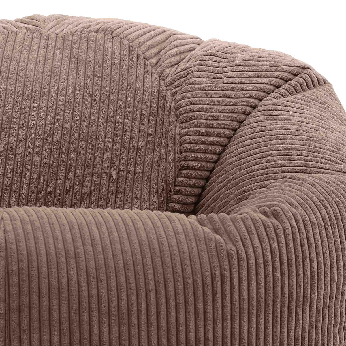 SITZSACK Klassisch Kingston, Cord - Mokka, Textil (85/50/85cm) - icon