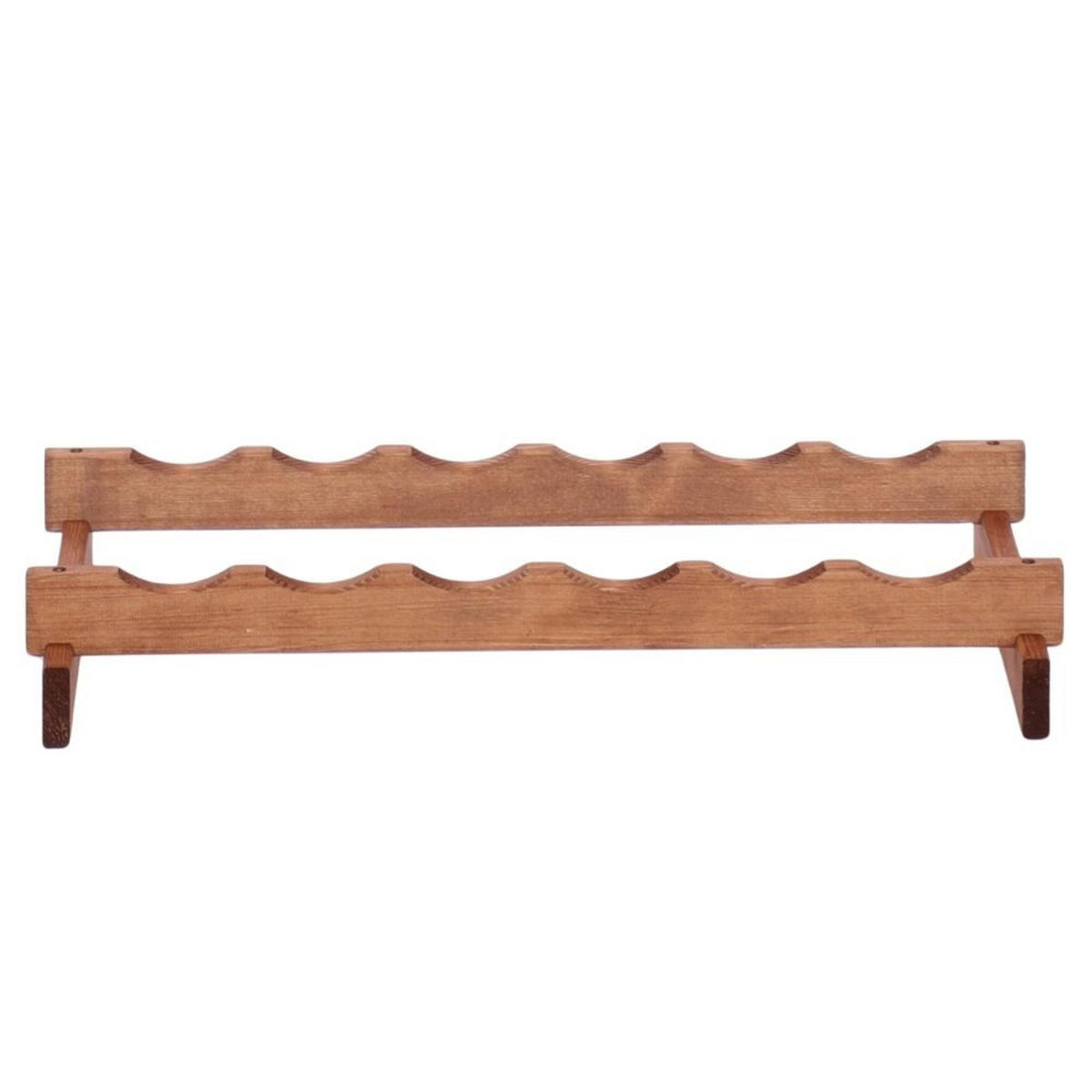 WEINREGAL VINOTECA FLEX PRO HxBxT 9x65x28cm 6 Flaschen auf 1 Ebene Braun geölt - Braun, Holz (65/9/28cm) - PROREGAL