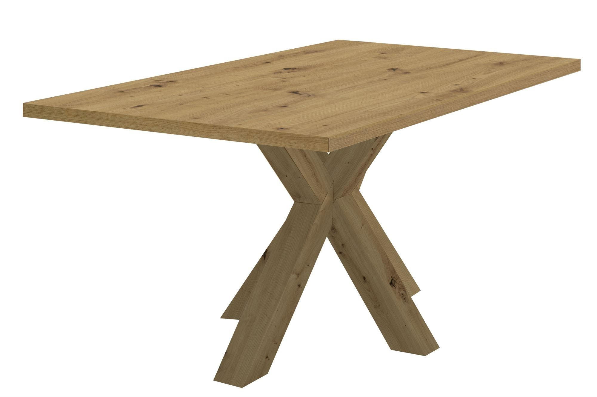 ESSZIMMERTISCH Ekin 140 x 90 x 75 Esstisch Asteiche - Naturfarben, Holz (140/90/75cm) - 58aufmkessel