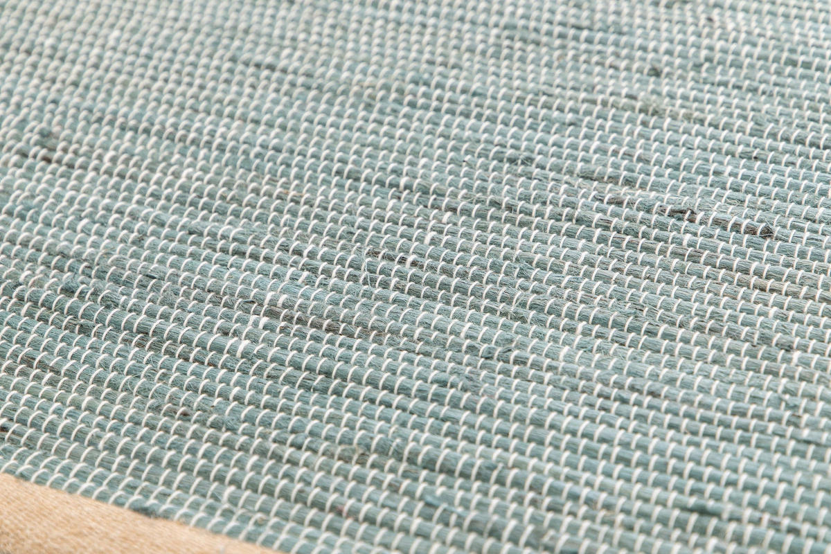 DESIGN-TEPPICH aus handgewebter Jute blau - Blau, Naturmaterialien (120/170cm) - AFK Living