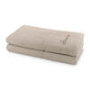 SAUNA SET PEARL 2-TLG - Kaschmir, Textil (80/200cm) - Möve for Frottana