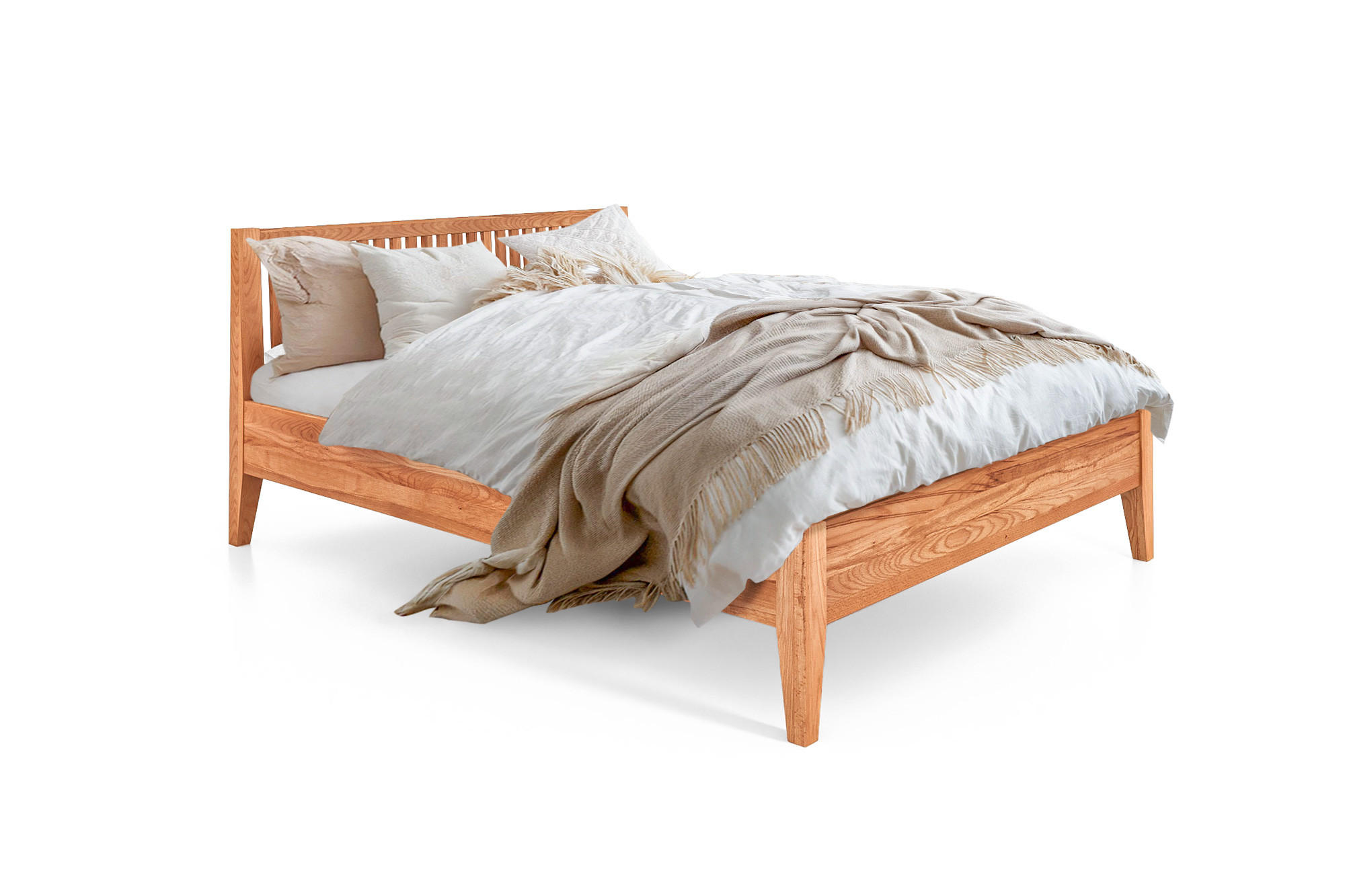 MASSIVHOLZBETT ELIAS 1 180x210 Kernbuche - Kernbuche, Holz (180/210cm) - byoak